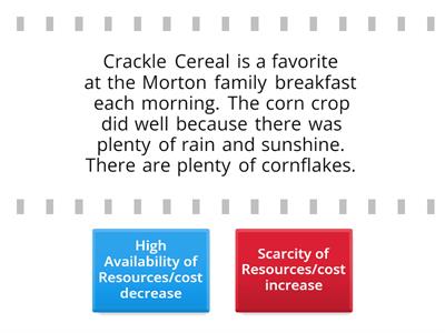 Scarcity choice - Teaching resources