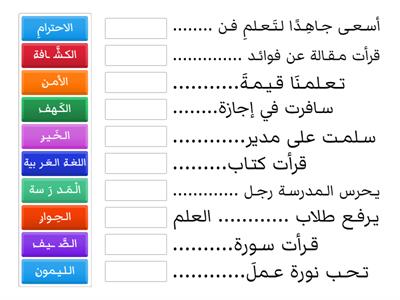 المضاف إليه - الصف الرابع