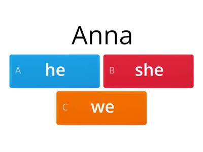 Pronouns We, they, he, she or it? 