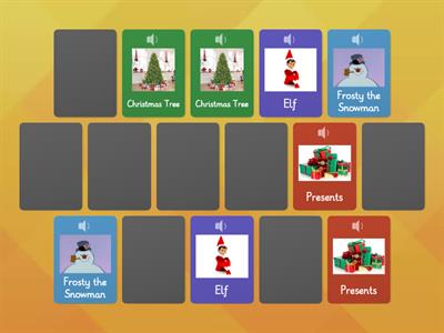 PreK-K Christmas Matching Game