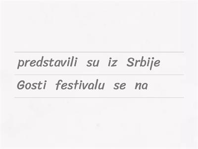 Serbian 801 - Festival Vocabulary 