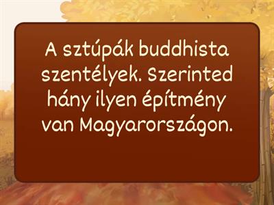 8. osztály 26. lecke Buddhizmus Magyarországon