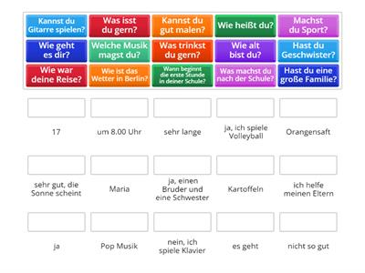 Persönliche Fragen stellen (Jugendliche)