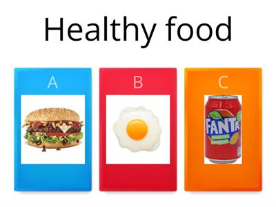 Healthy and Unhealthy food