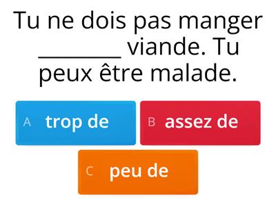 Les adverbes de quantité