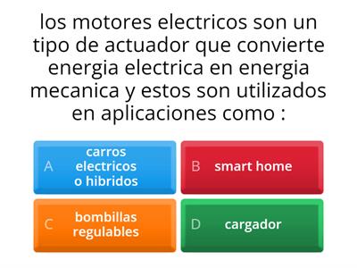 ejemplos de diferentes actuadores que utilizan el (IOT)