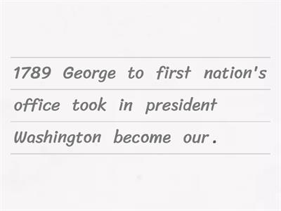 George Washington's Presidency 