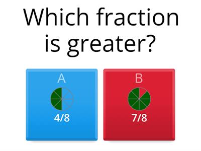 Which fraction is greater or smaller?