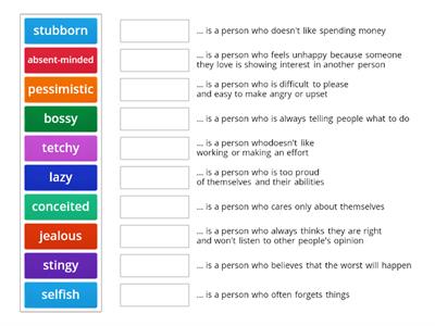 Adjectives describing people B2