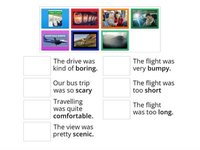 Adjectives to describe trips