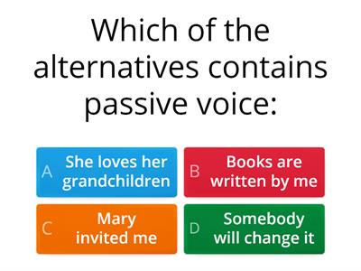 Passive voice quiz