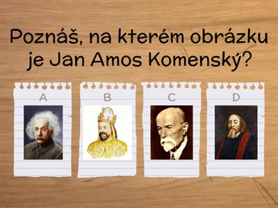 Jan Amos Komenský - kvíz