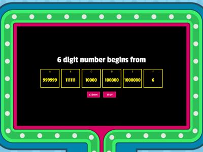 Large numbers - number names