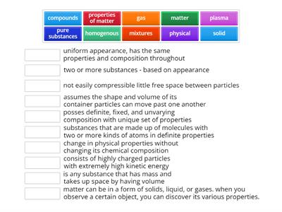 GEN chem (CHARACTERISTICS OF MATTER)