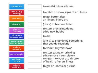 FCE Health phrasals