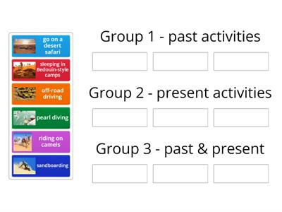 past or present activities