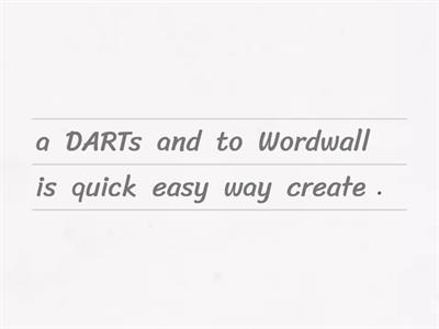 DARTs in Wordwall