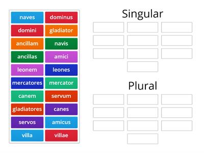 Y8 Singular vs plural nouns (up to Stage 8)