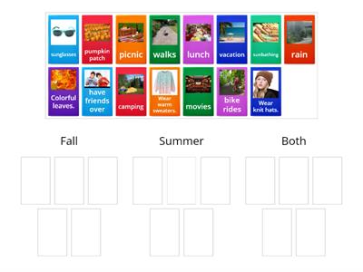 Compare/Contrast (Fall and Summer)