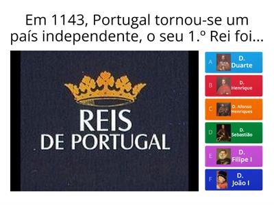 Os reis de Portugal