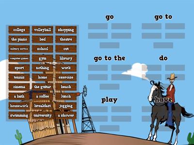 collocations with go/do/play/have