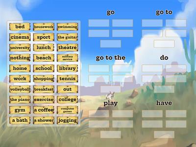 collocations with go/do/play/have