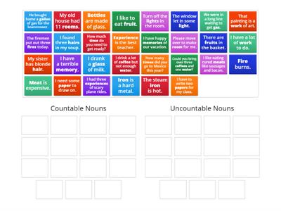 Countable & Uncountable Nouns