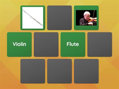Orchestra Instrument Matching Game – Easy