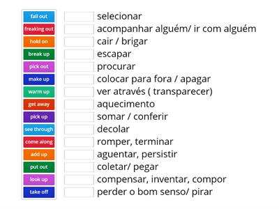 Phrasal Verbs - Portuguese Translation