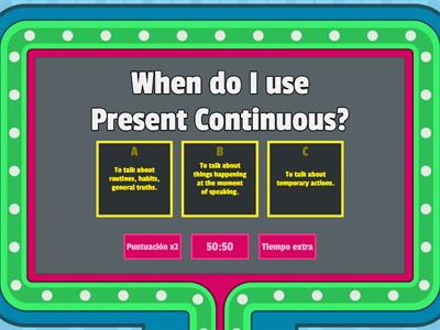 Present simple & Present continuous