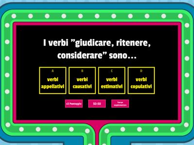 Quiz di  grammatica italiana liceo (analisi logica:soggetto, predicato, attributo, apposizione, complementi predicativi)