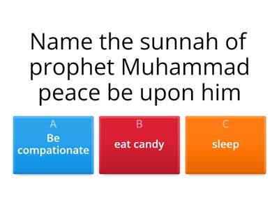 Prophet Muhammad Peace be upon him[ quiz