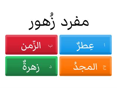 لغتي العربية -الجمع ومفرده - صف ثالث لغة عربية