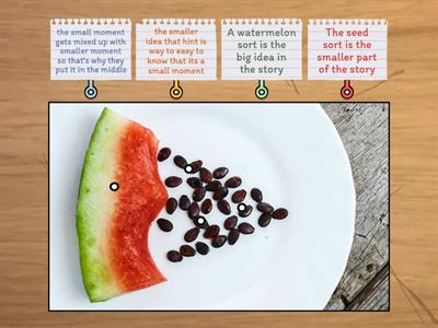 Watermelon vs seed sort.