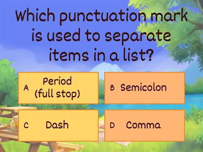 Punctuation quiz