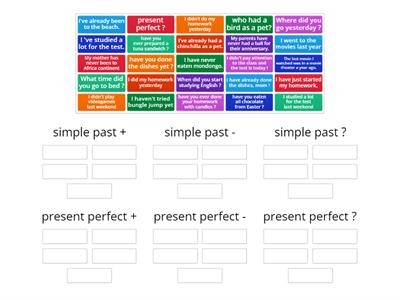 simple past X present perfect