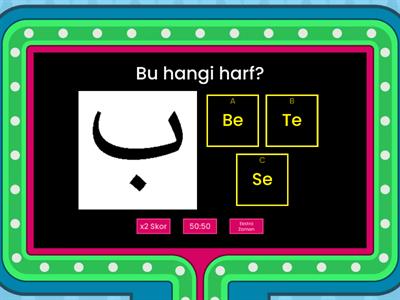 Arapça harf bulma oyunu