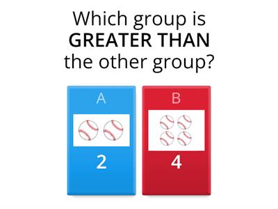 Kindergarten Greater/Less Than/Equal To