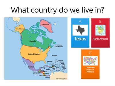 USA and Tx places of significance 