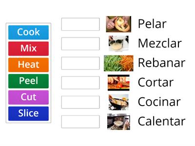 Recipe vocabulary