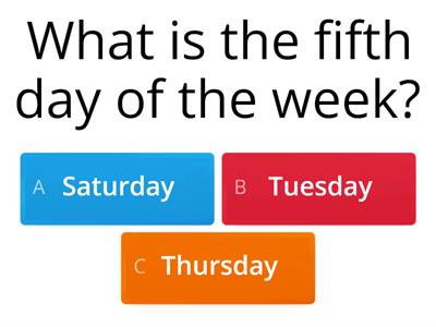 Days of the Week - Activity #3