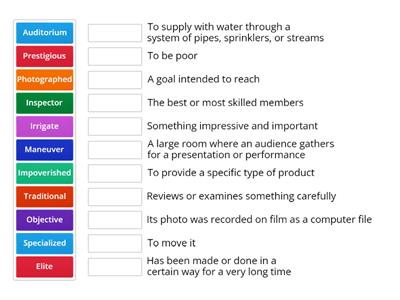 Grade 5 Module 1 Week 2 Vocabulary