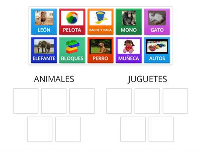 CLASIFICACION ANIMALES-JUGUETES 