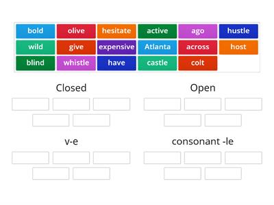 Syllable Exceptions Review Wilson 6.4