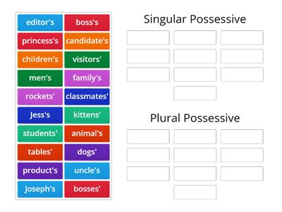 Wilson 7.5 Possessives