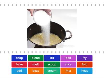 Cooking Verbs - CONSOLIDATION