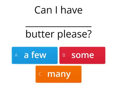 QUANTIFIERS / DETERMINERS EXERCISES - much/many/a lot of/some/any/(a)few/(a)little