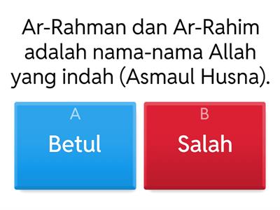 AKIDAH TAHUN 1-TuhanKu Ar-Rahman dan Ar-Rahim (Ustazah Shima)