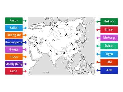  Asia - Hidrografie