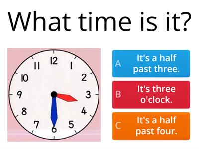 What time is it? - starters